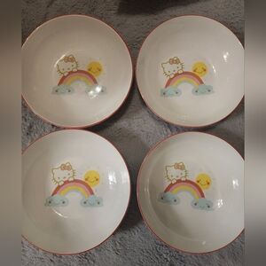 Hello Kitty Bowls Set of (4) "Dream Big Collection Rare